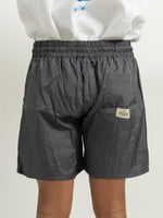Relaxed Grey Nylon Shorts