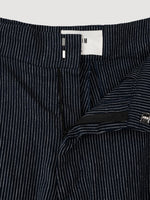 Baggy Stripes Navy Linen Trousers