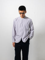 Collarless Diamond Grey Shirt