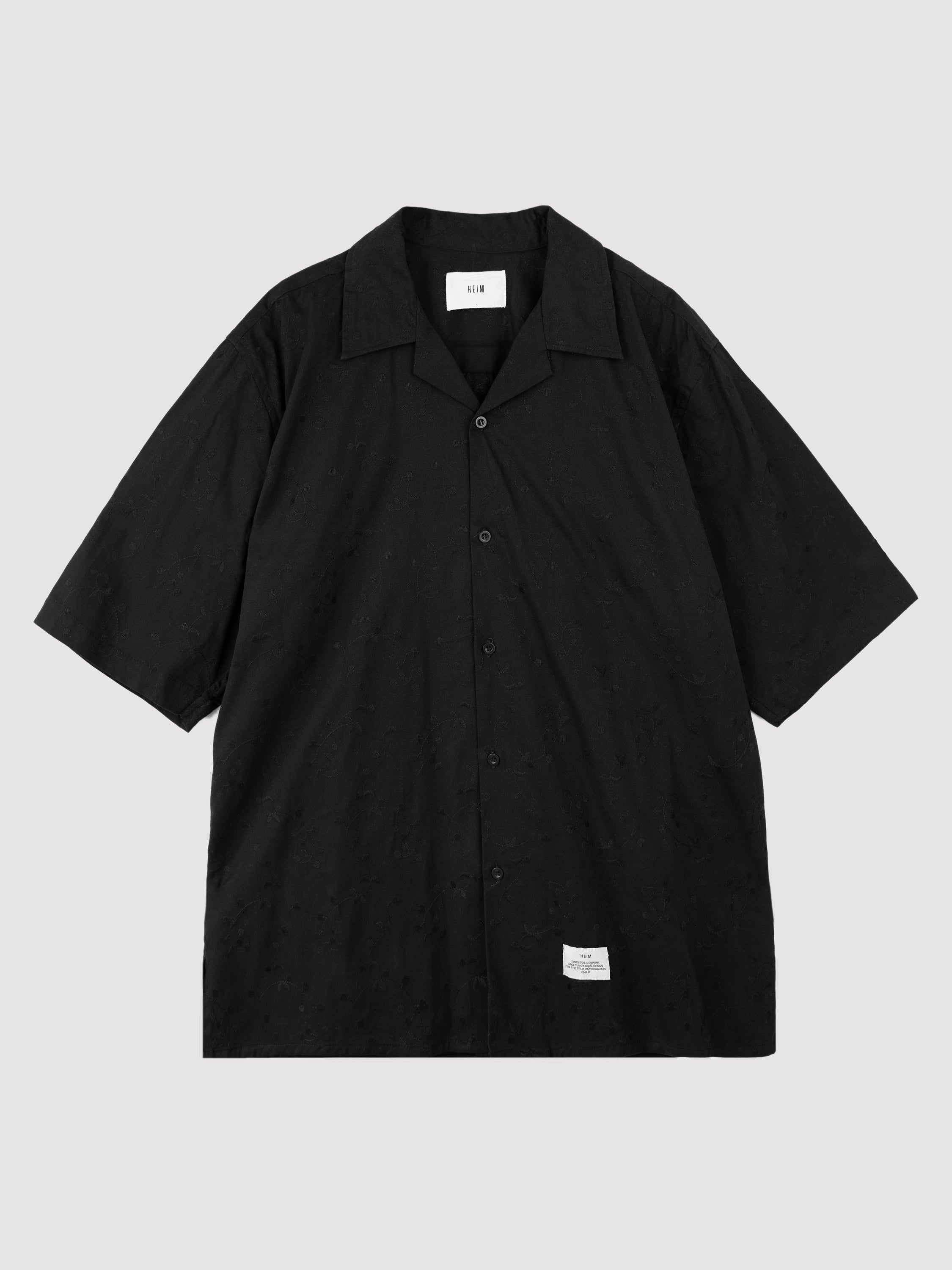 Easy Black Flower Pattern Shirt - Men / Shirts | HEIM