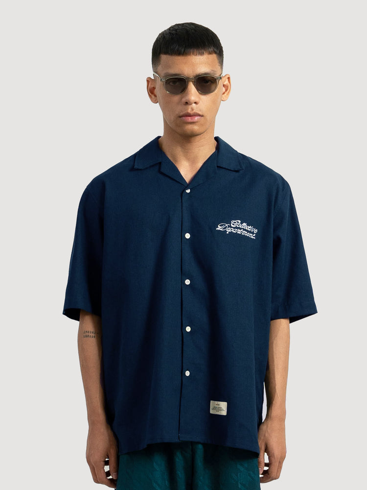 Easy CD Navy Linen Shirt