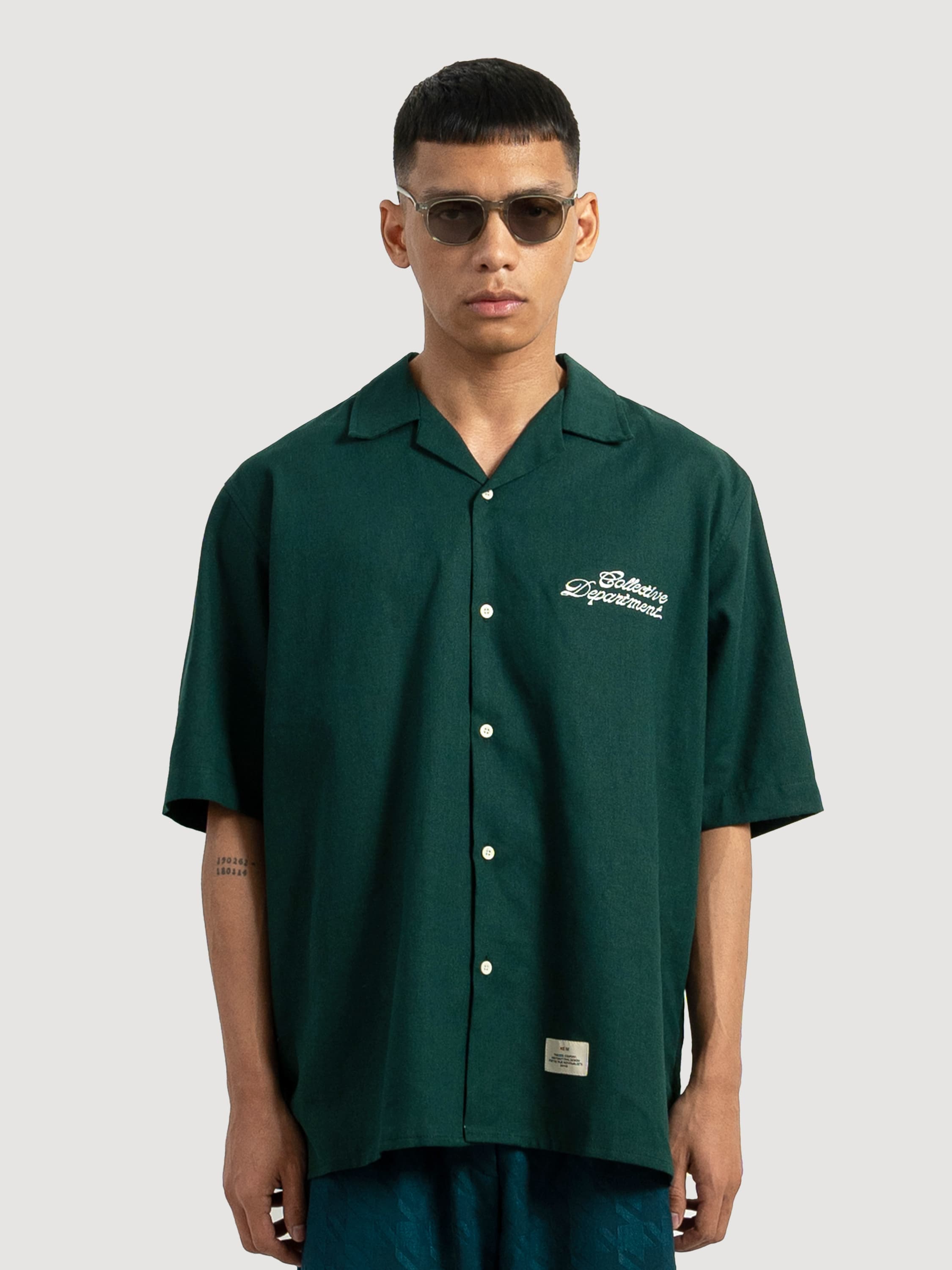 Easy CD Dark Green Linen Shirt