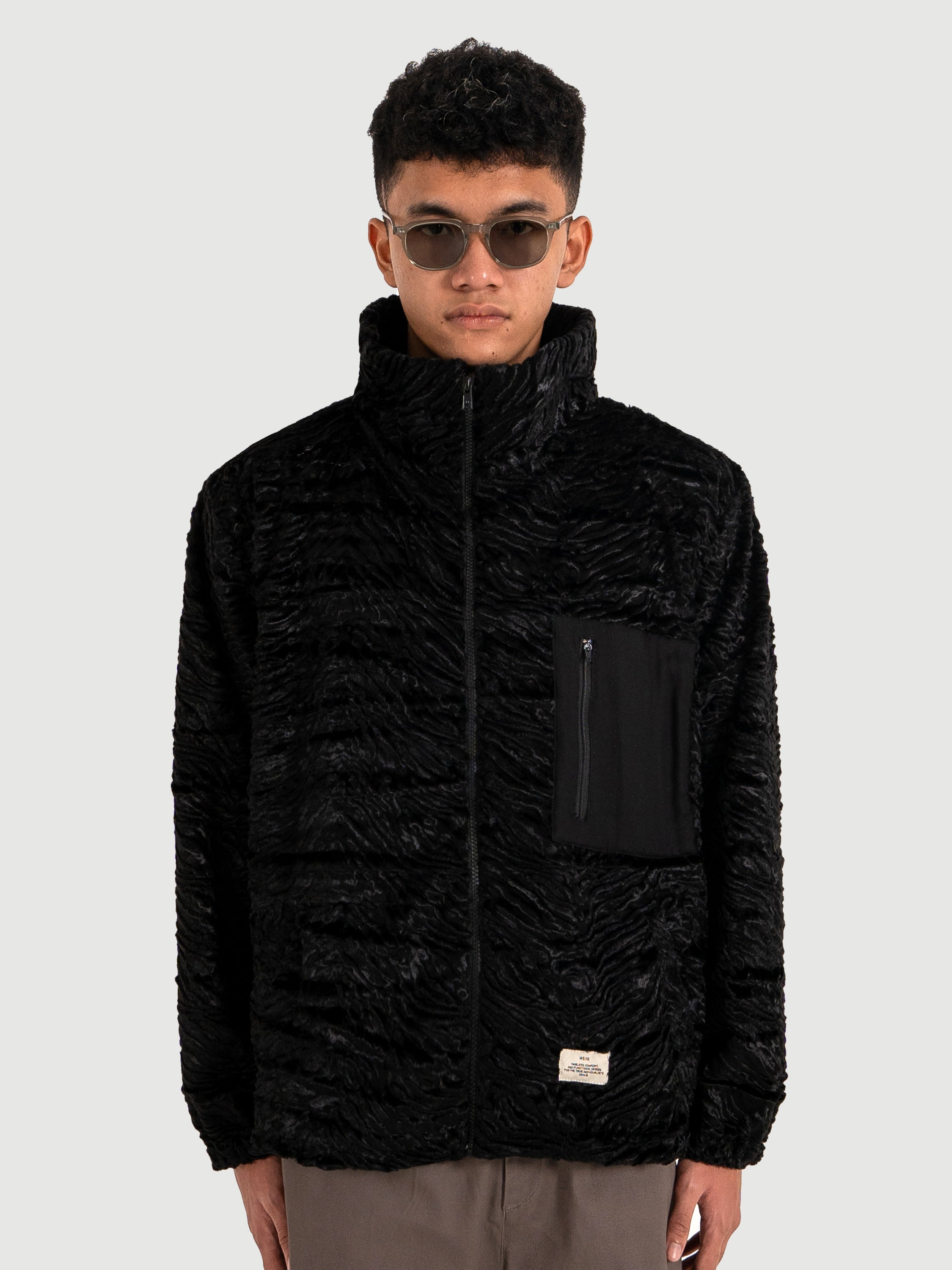 Faux Black Fur Jacket