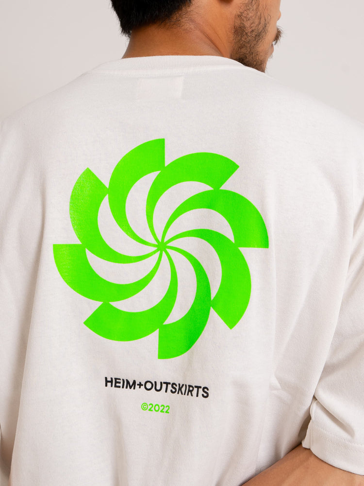 HEIM x OUTSKIRTS Reality Off-White USA T-shirt