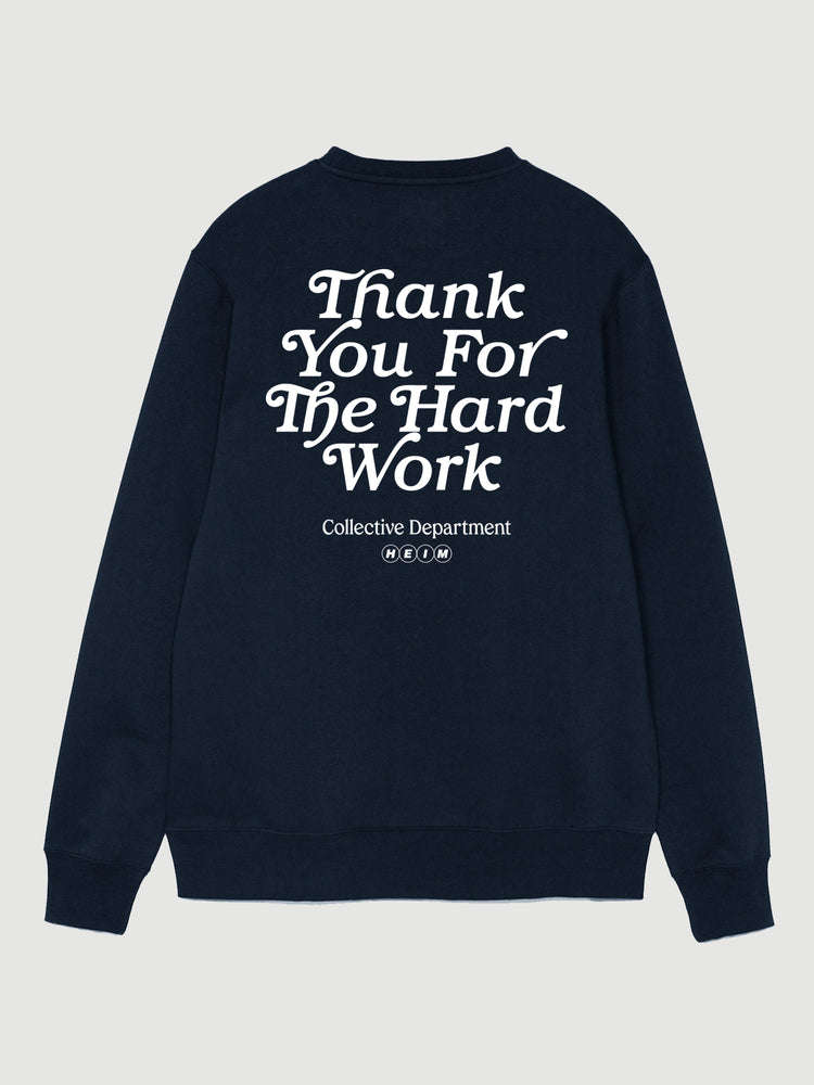 Thank You Navy Sweatshirt