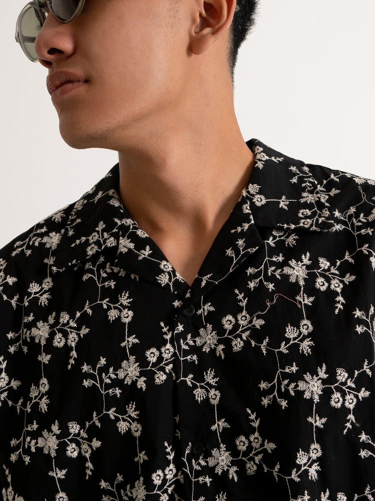 Easy Black Embroidery Shirt